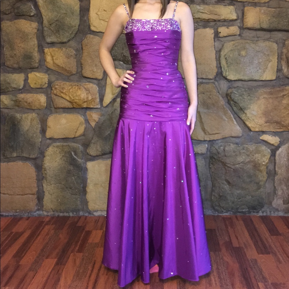 Purple Mori Lee Prom Dress